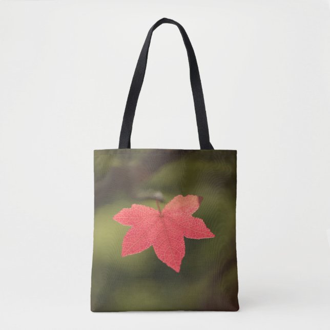 Maple Leaf Nature Photo Tote Bag (Front)
