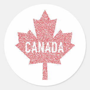 Maple Leaf of Canada  Classic Round Sticker