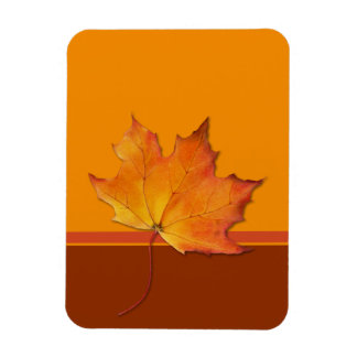 Maple Leaf orange Flexi Magnet
