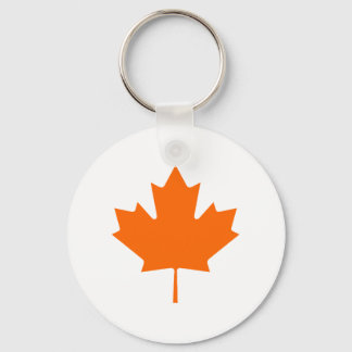 Maple Leaf OrangeBrTransp The MUSEUM Zazzle Gifts Key Ring