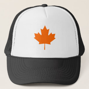 Maple Leaf OrangeBrTransp The MUSEUM Zazzle Gifts Trucker Hat