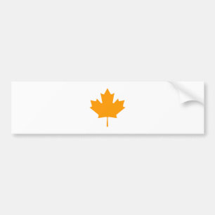 Maple Leaf OrangeTransp The MUSEUM Zazzle Gifts Bumper Sticker