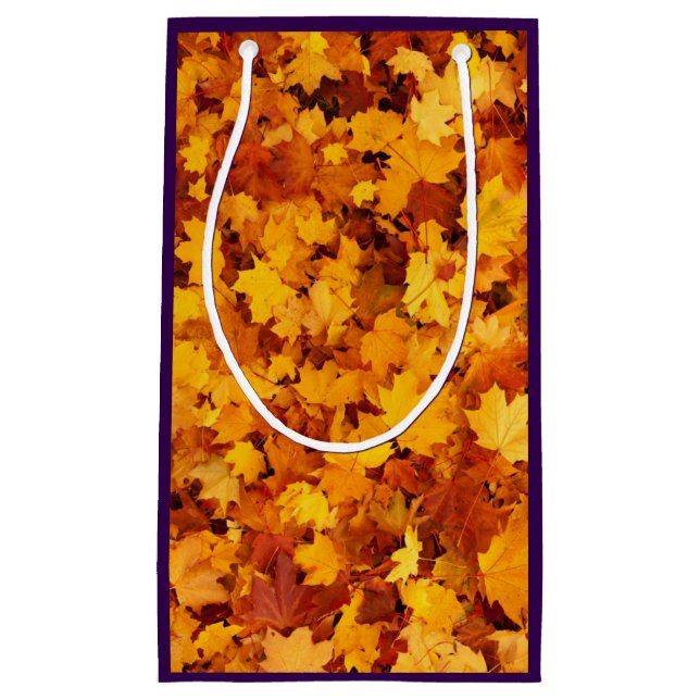 Maple Leaf Pattern-25877 Small Gift Bag (Front)