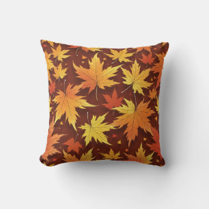 Maple leaf pattern cushion