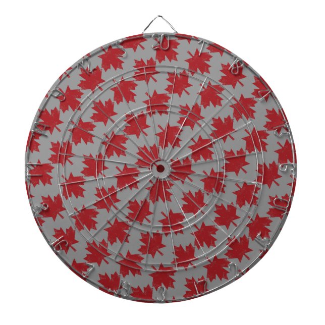 Maple Leaf Pattern Dartboard (Front)