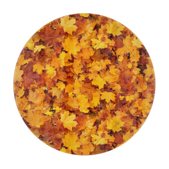 Maple Leaf Pattern Design  Cutting Board (Front)