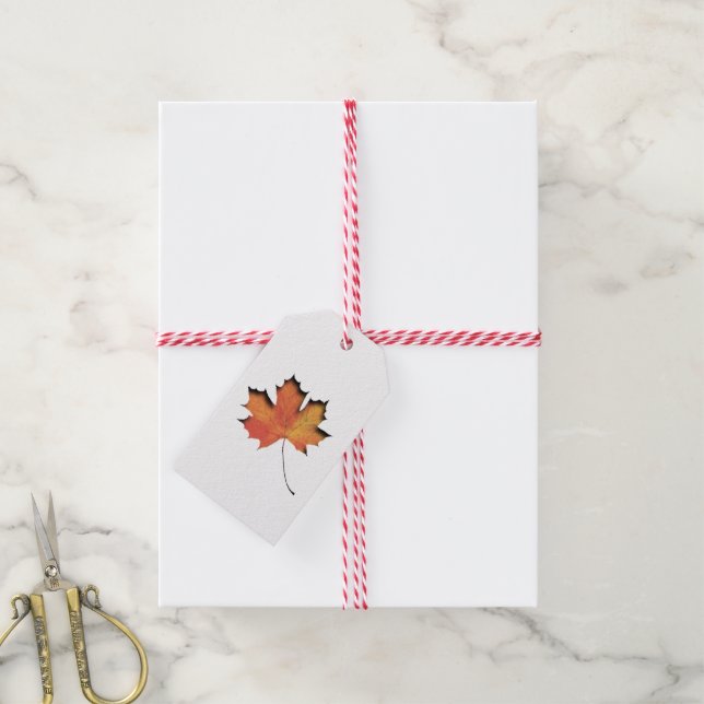 Maple Leaf Product Tag Gift Tag (With Twine)