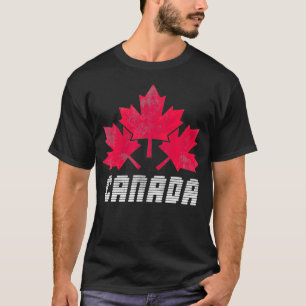 Maple Leaf Proud Canadian Flag Ottawa Gift Canada  T-Shirt