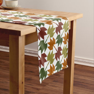 Maple Leaf Quilt Pattern Design 1 Medium Table Runner