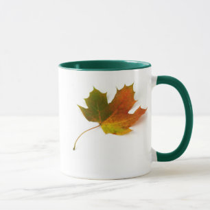 Maple Leaf ringer ceramic mug  by Petr Kratochvil