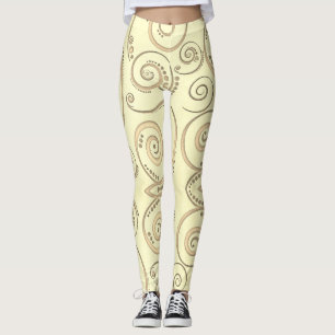 Maple Leaf Seamless Pattern Leggings