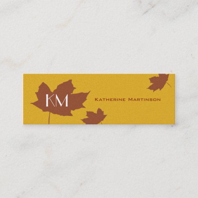 Maple Leaf Skinny Card (Front)