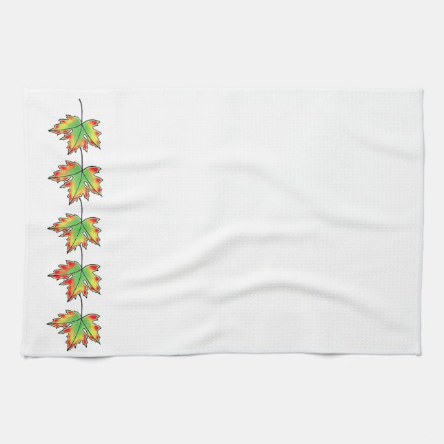 Maple Leaf Tea Towel (Horizontal)