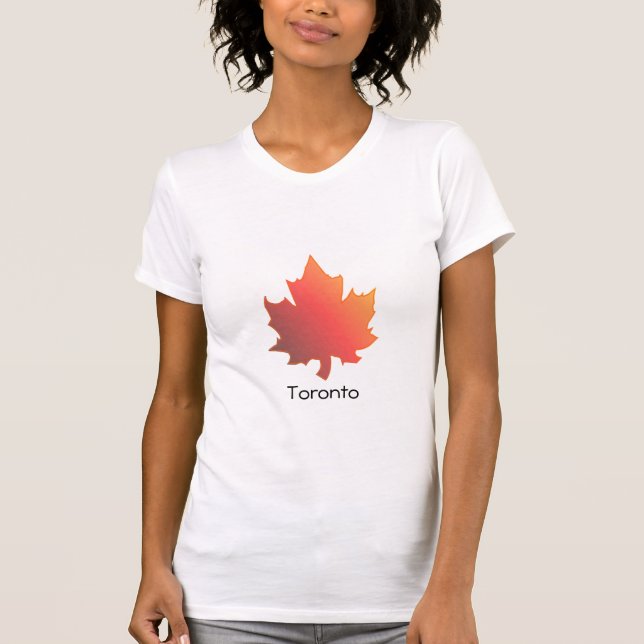 Maple leaf , Toronto, woman's t -shirt T-Shirt (Front)