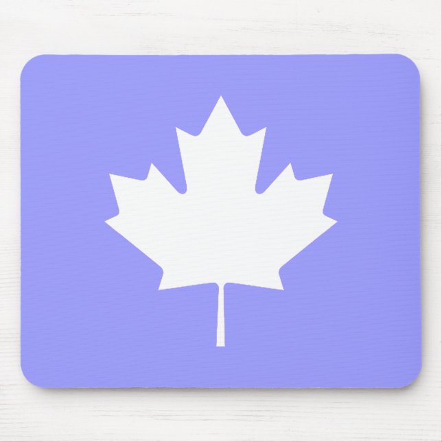 Maple Leaf  White Transp The MUSEUM Zazzle Mouse Mat (Front)
