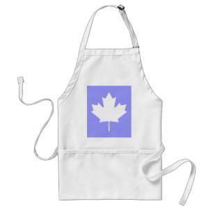 Maple Leaf White Transp The MUSEUM Zazzle Standard Apron
