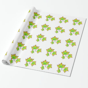 Maple Leaf Wrapping Paper