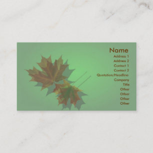 Maple Leave Profile Card