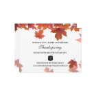 Maple Leaves Business Company Client Thanksgiving
