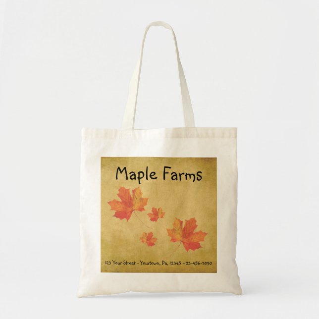 Maple Leaves Business Tote Bag (Front)