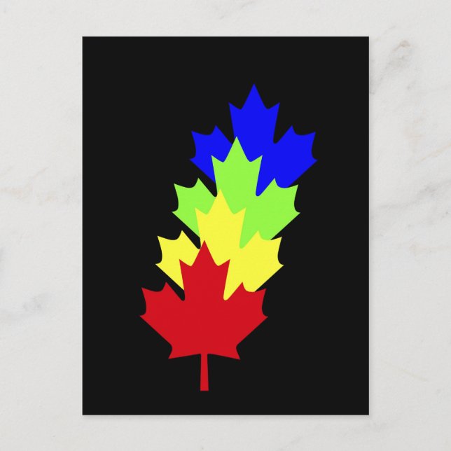 Maple Leaves - Canada Postcard (Front)