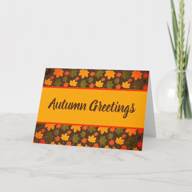 Maple leaves card (Front)