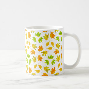Maple leaves coffee mug