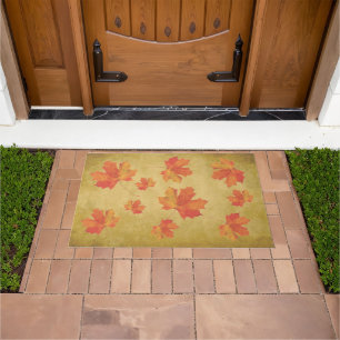 Maple  Leaves Custom Door Mat