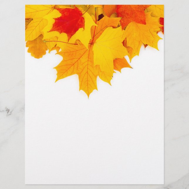 Maple leaves flyer (Front)