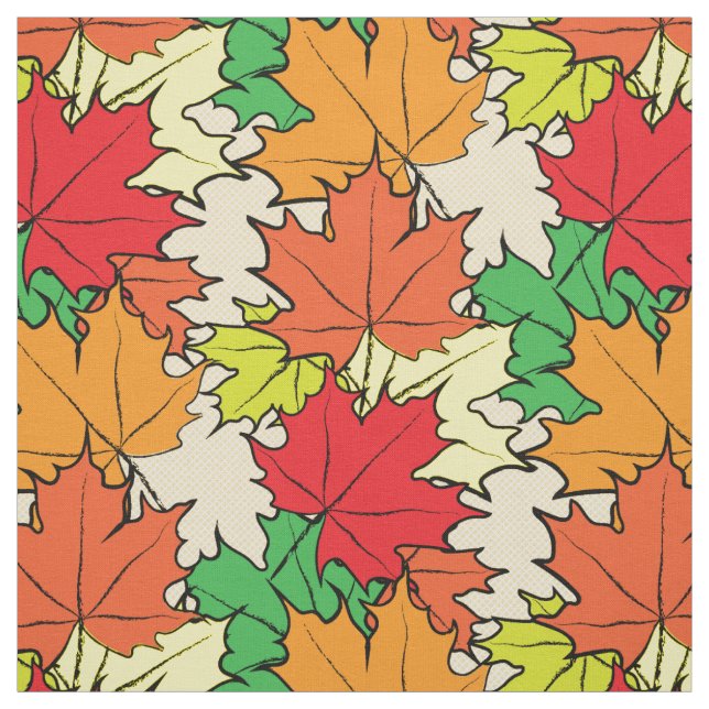 Maple leaves I Fabric (Swatch)