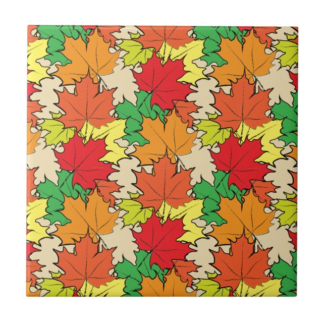 Maple leaves I Tile (Front)