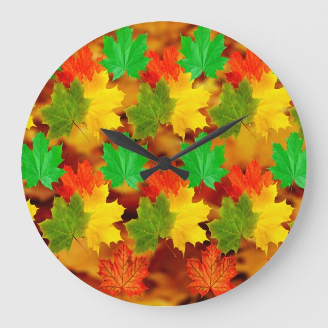 Maple Leaves image for Acrylic Wall Clock (Front)