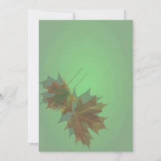 Maple Leaves Invitation
