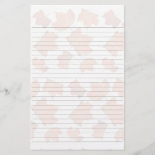 Maple Leaves Lined Writing Paper