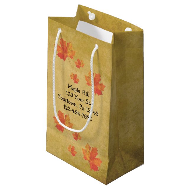 Maple Leaves Maple Syrup Bag (Front Angled)