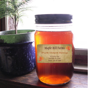 Maple Leaves Maple Syrup Product Label
