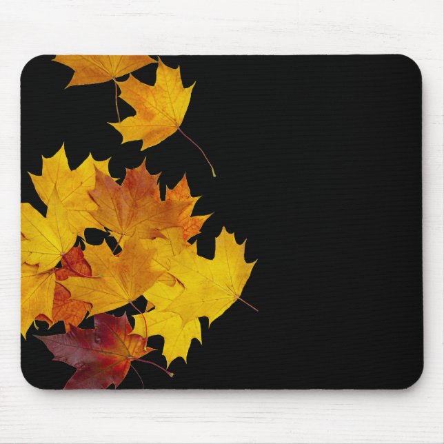 Maple leaves mouse mat (Front)