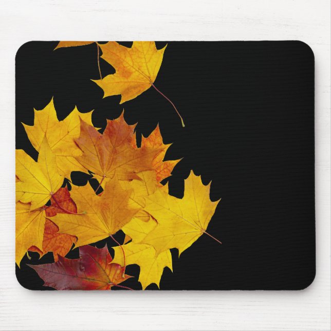 Maple leaves mouse mat (Front)