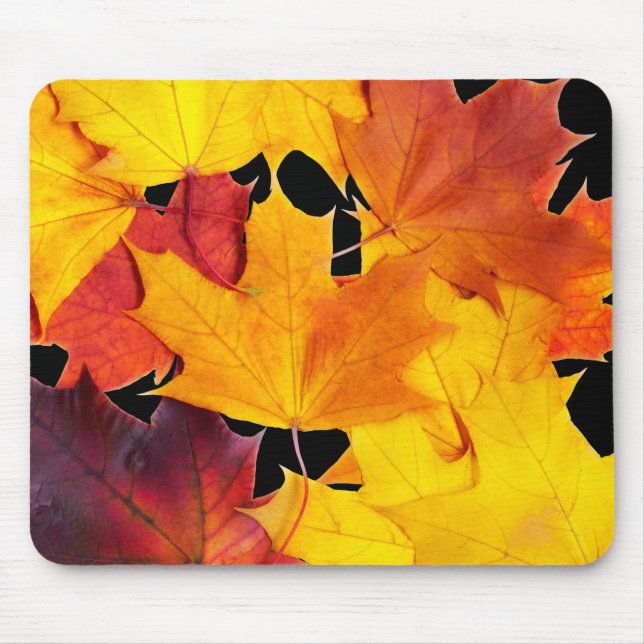 Maple leaves mouse mat (Front)
