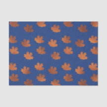 Maple Leaves on Blue Background
