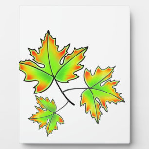 Maple Leaves Plaque