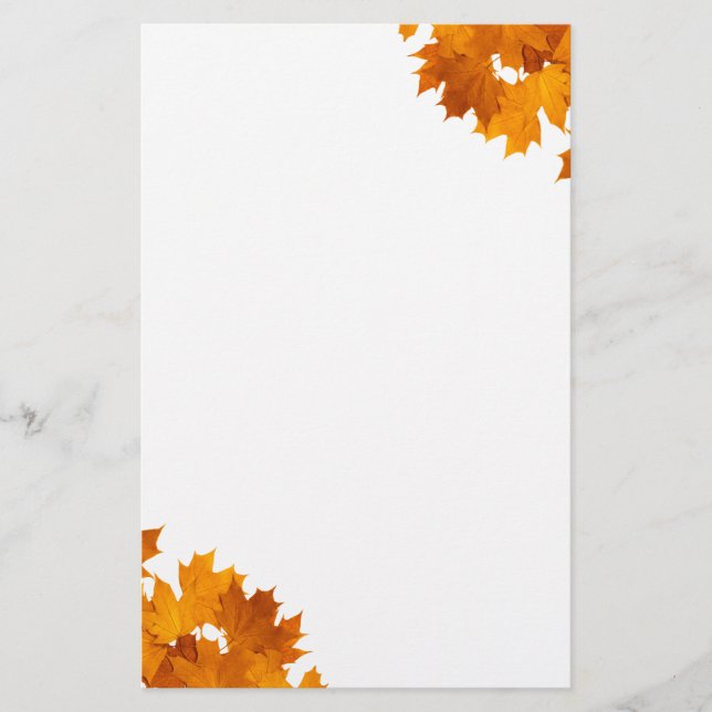 Maple leaves stationery (Front)