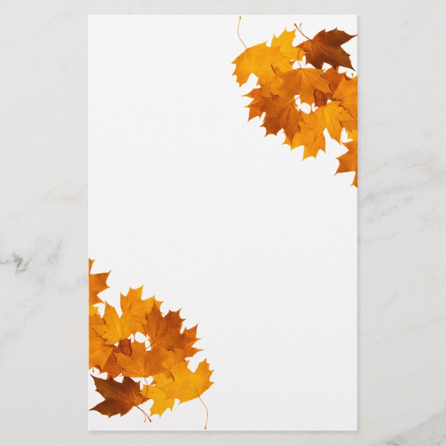 Maple leaves stationery (Front)