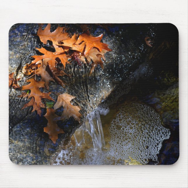 Maple Leaves, Waterfall Mouse Mat (Front)