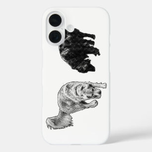 Maple-Light Dot Lookout — Retriever Duo iPhone 16 Case