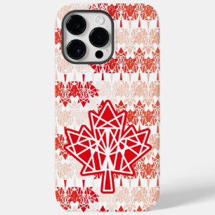 MAPLE MADE WITH TRIANGLES CANADA FLAG BY MASANSER Case-Mate iPhone 14 PRO MAX CASE