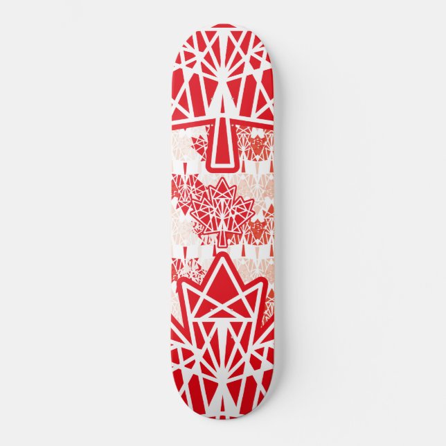 MAPLE MADE WITH TRIANGLES CANADA FLAG BY MASANSER SKATEBOARD (Front)