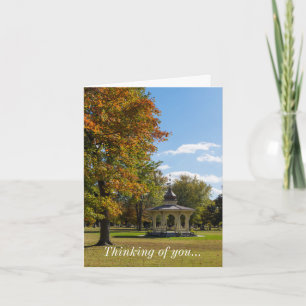 Maple Park Autumn Gazebo Thinking Of You Card
