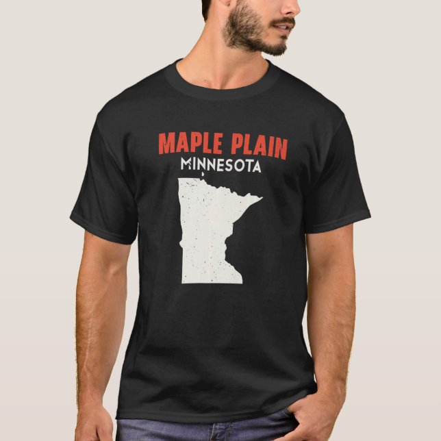 Maple Plain Minnesota USA State America Travel Min T-Shirt (Front)
