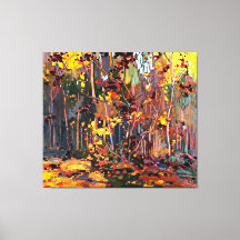 Maple Saplings, famous painting by Tom Thomson,